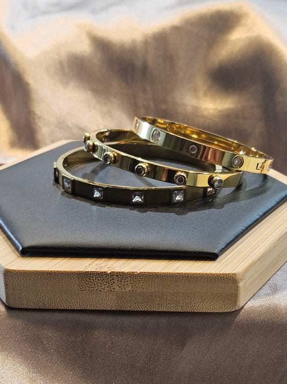 18K Gold Plated Flower/Lifted Flower/Oval Square Bundle