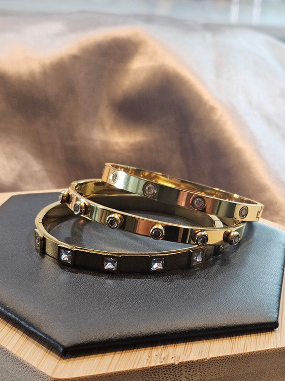 18K Gold Plated Flower/Lifted Flower/Oval Square Bundle