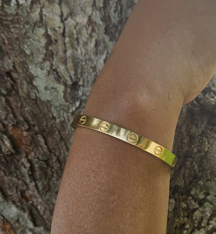 18k Gold Plated Screwdriver Bangle